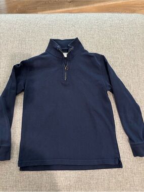 Crewcuts Navy 3/4 zip-up, Size M (8)